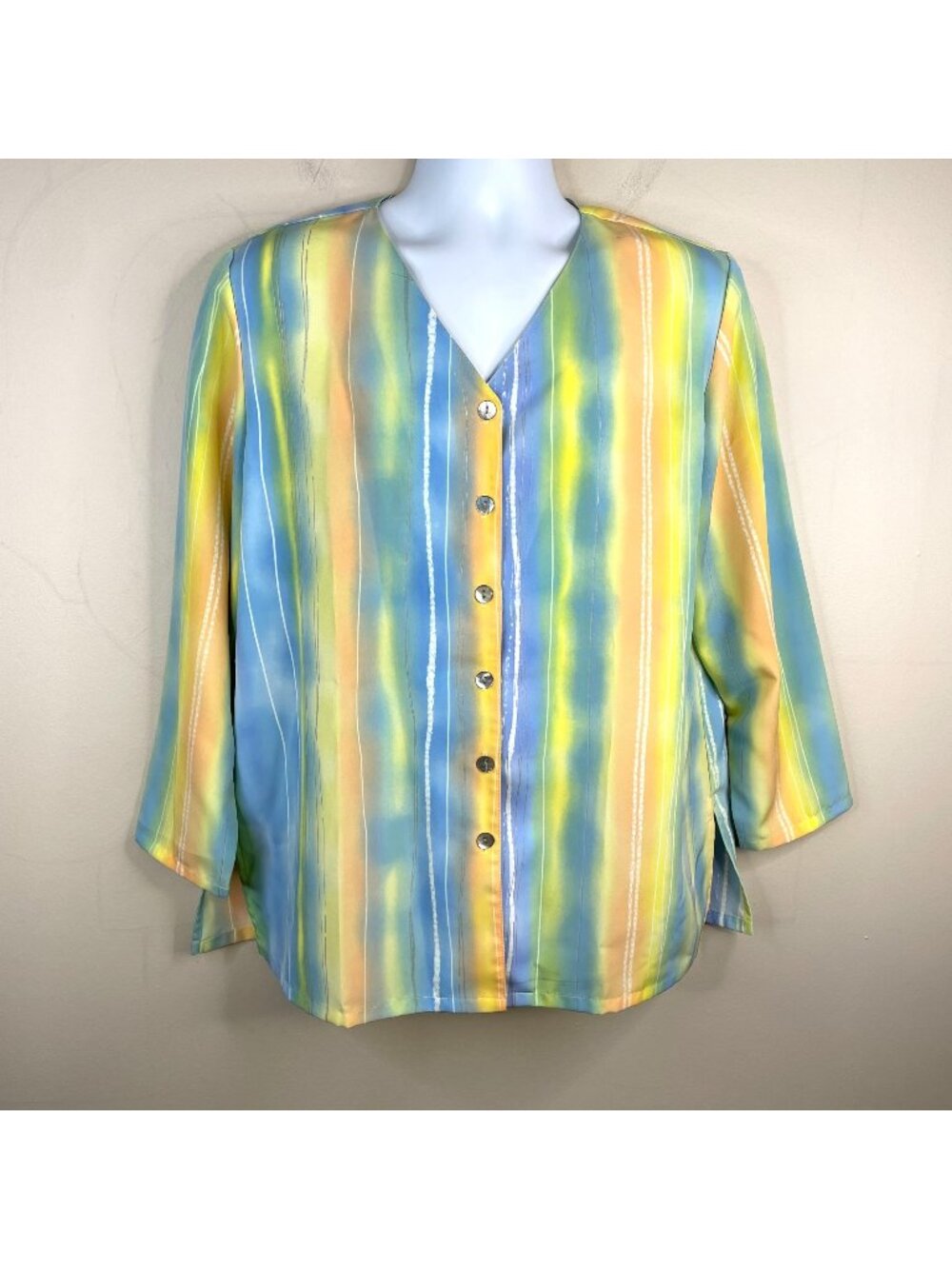 Vintage Vera Neumann Top XLarge Hippie 60s 70s Tunic Designer Beachy Art To Wear